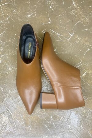 Stivaletti a punta cuoio - Silvia