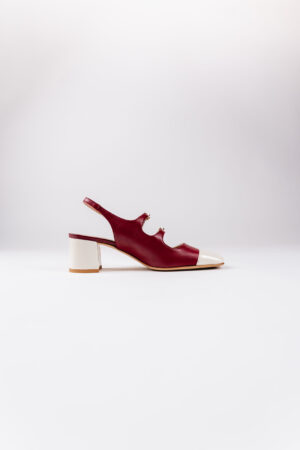 Slingback bordeaux