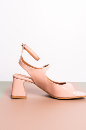 sandali cipria vernice