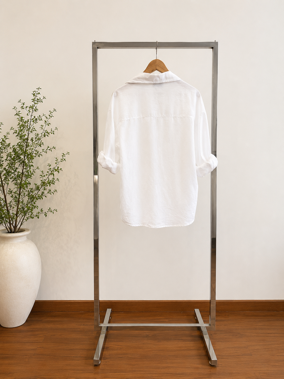 camicia bianca retro