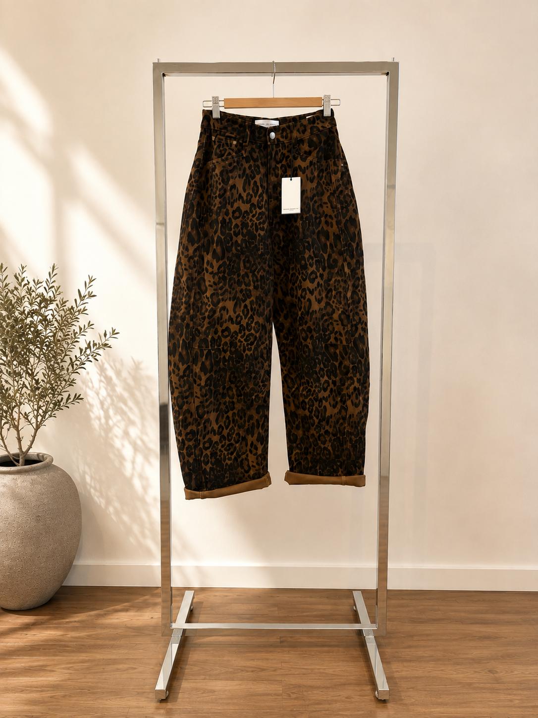 Pantalone animalier barrel
