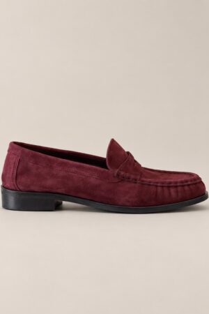 mocassini color vino